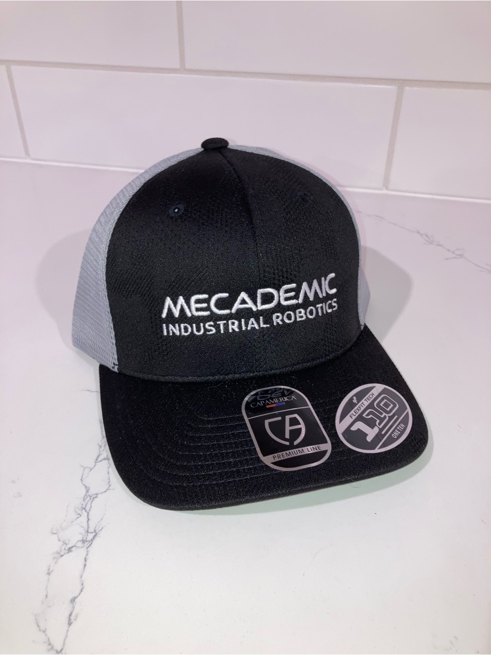 (5/$5) Mecademic Industrial Robotics Black & Grey SnapBack Cap - Cap America